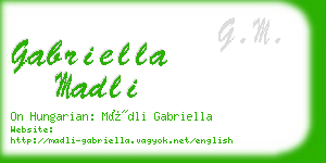 gabriella madli business card